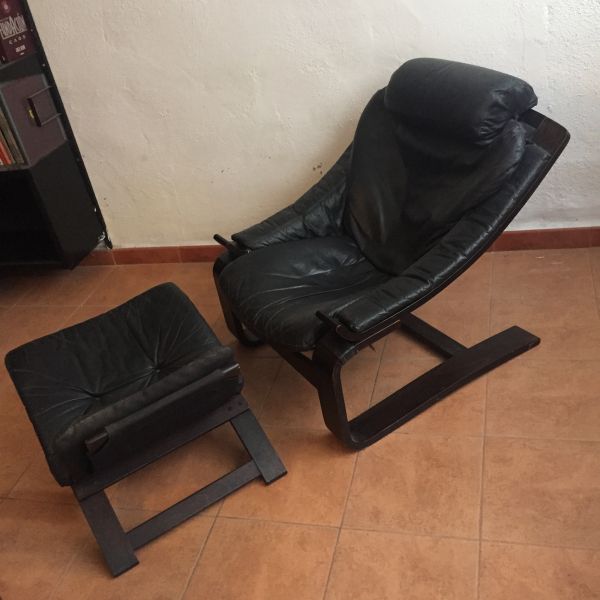 Sillón de cuero Kroken