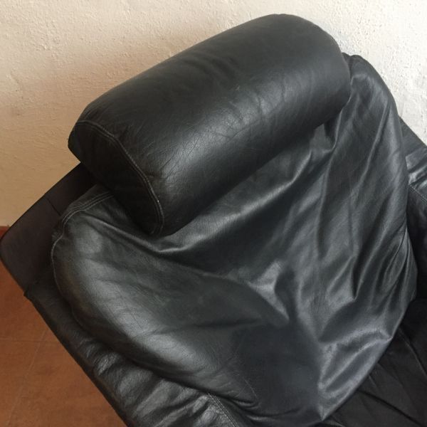 Sillón de cuero Kroken escandinavo