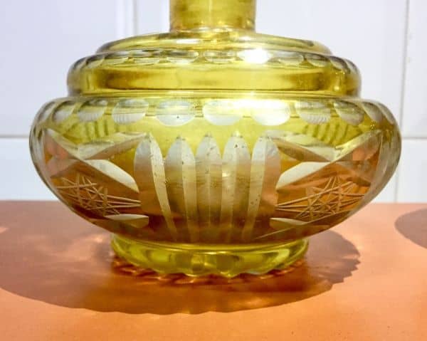 Juego de Tocador cristal tallado antiguo
