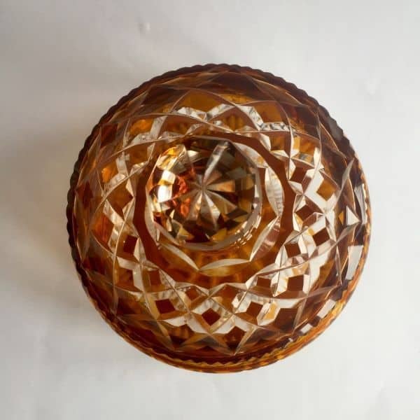 Bombonera de cristal tallado de Bohemia - Imagen 6