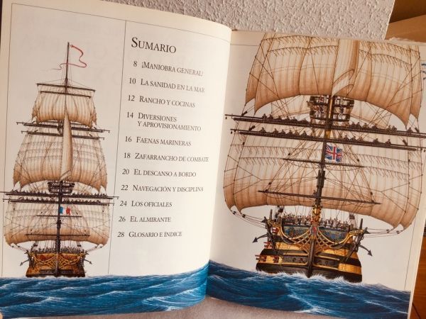 Un barco de guerra del siglo XVIII. Ilustración 1