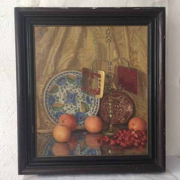 Vicente Paricio Bodegón Óleo sobre lienzo. Pintura