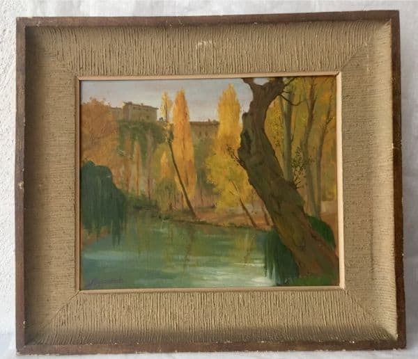 Óleo sobre tabla Paisaje Cuenca 2