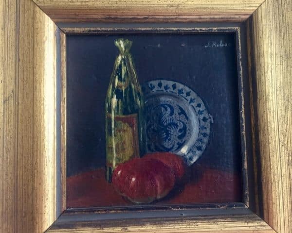 Pintura miniatura bodegón detalle 4