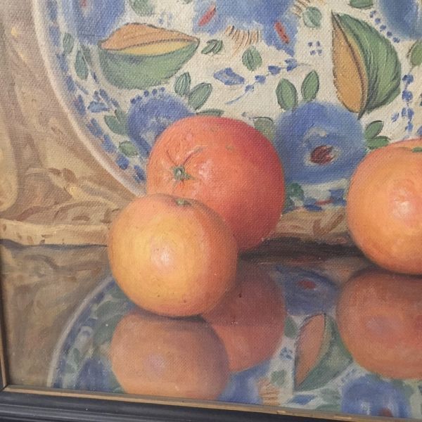 Vicente Paricio Bodegón Óleo. Naranjas