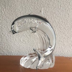 Delfín cristal de Murano. Escultura