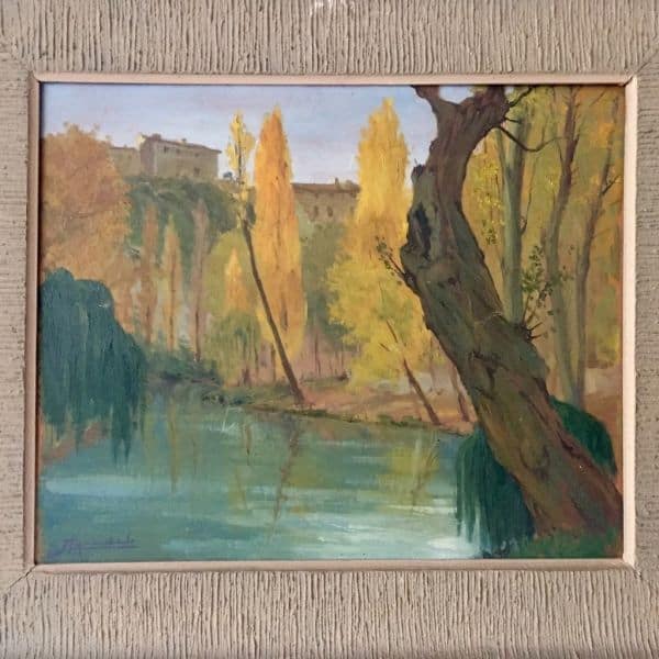 Óleo sobre tabla Paisaje Cuenca 3