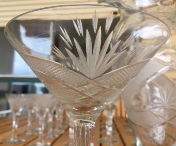 Copas de cristal tallado antiguas 2