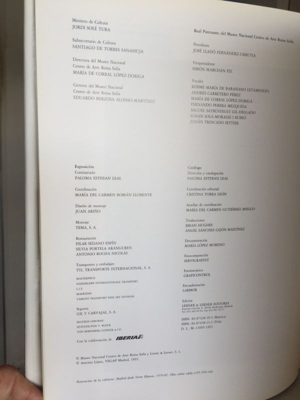 Antonio López Exposición Antológica 1993 Museo Reina Sofía - Imagen 7