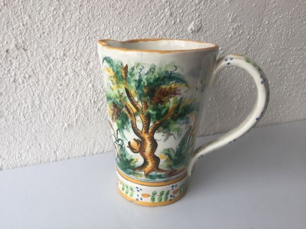 Jarra de cerámica Manises alfar Vicente Gimeno años 20