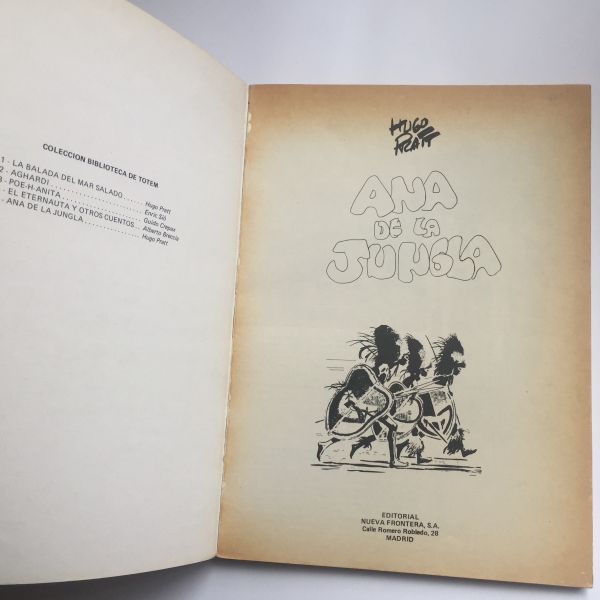 Ana de la jungla, Hugo Pratt - 1979 Biblioteca Totem - Imagen 3