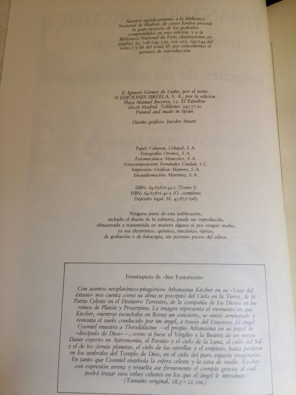 Itinerario del éxtasis o las imágenes de un saber universal. Siruela