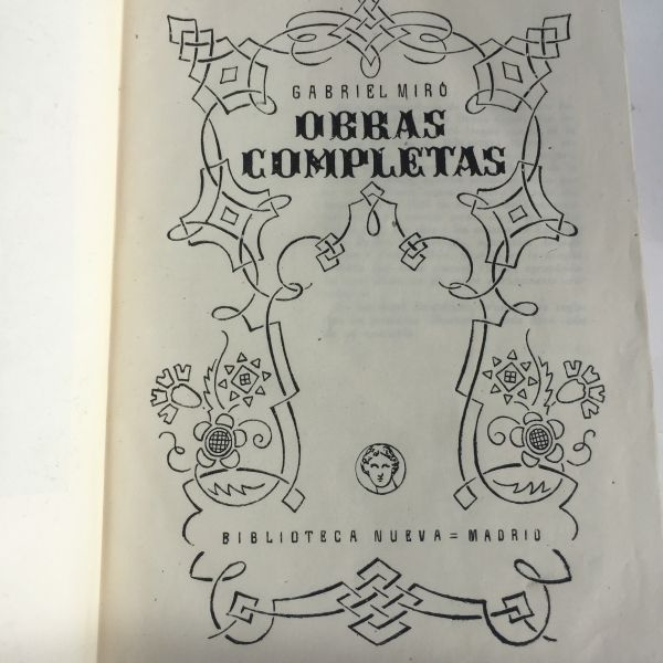Gabriel Miró Obras Completas, Biblioteca Nueva