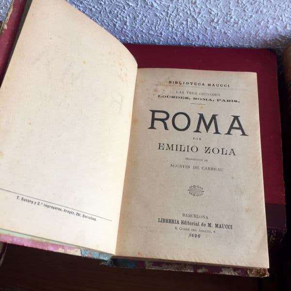 Roma Emile Zola 1896 - Título