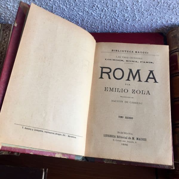 Roma Emile Zola 1896 Maucci