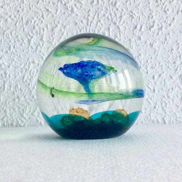 Pisapapeles de vidrio Caithness Paperweight Scotland Edición Limitada 8cm