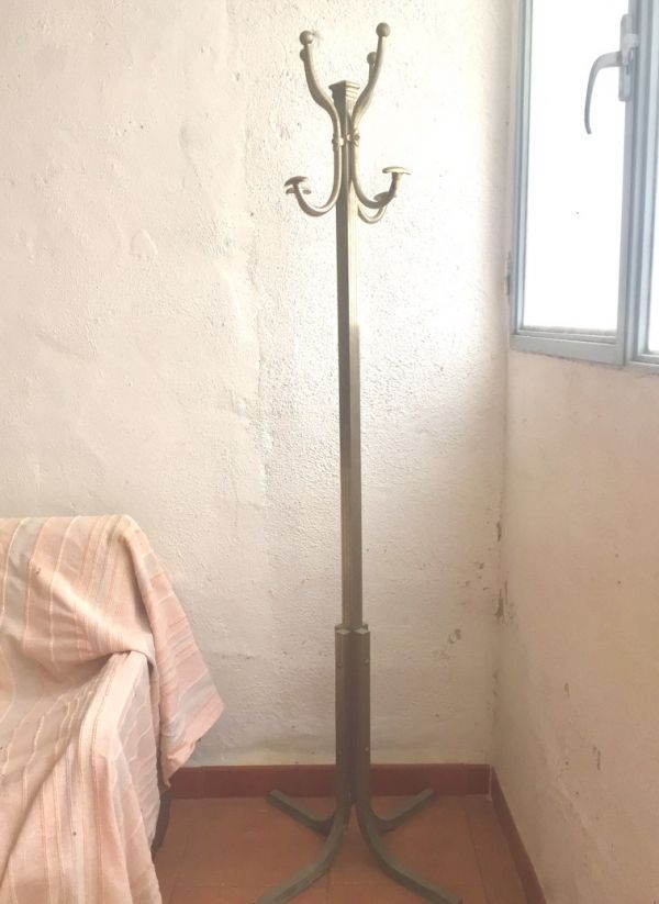 Perchero de pie Art Deco en metal principios S. XX