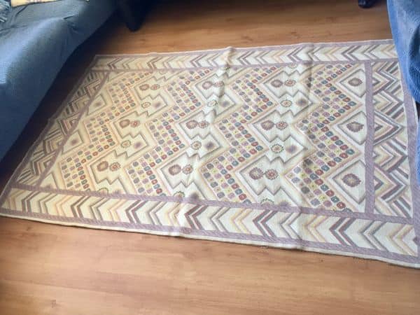 alfombra cadenilla de lana hecha a mano
