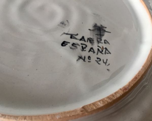 Plato de cerámica de Talavera