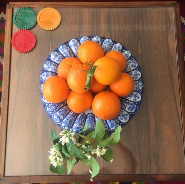Gran plato de cerámica de Talavera