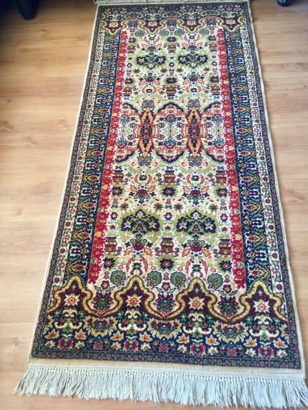 Alfombra clásica de Crevillente estilo persa, 187x87