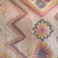 alfombra india cadenilla de lana hecha a mano