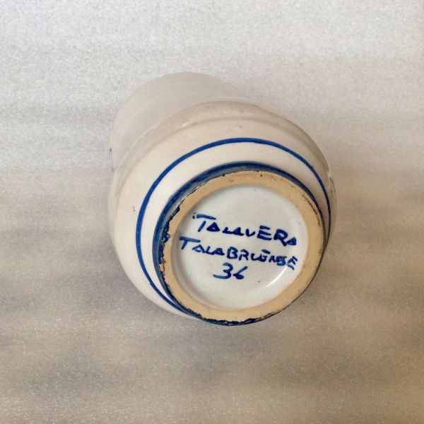 Albarelo de farmacia porcelana de Talavera