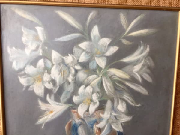 Enrique Vicente Paricio bodegón al pastel