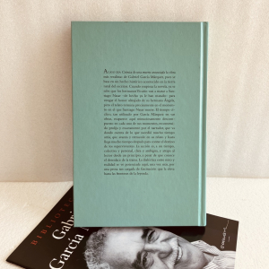 Contraportada Crónica de una muerte anunciada, García Márquez