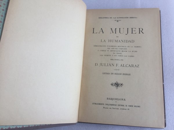 Título del libro de Julián F. Alcaraz