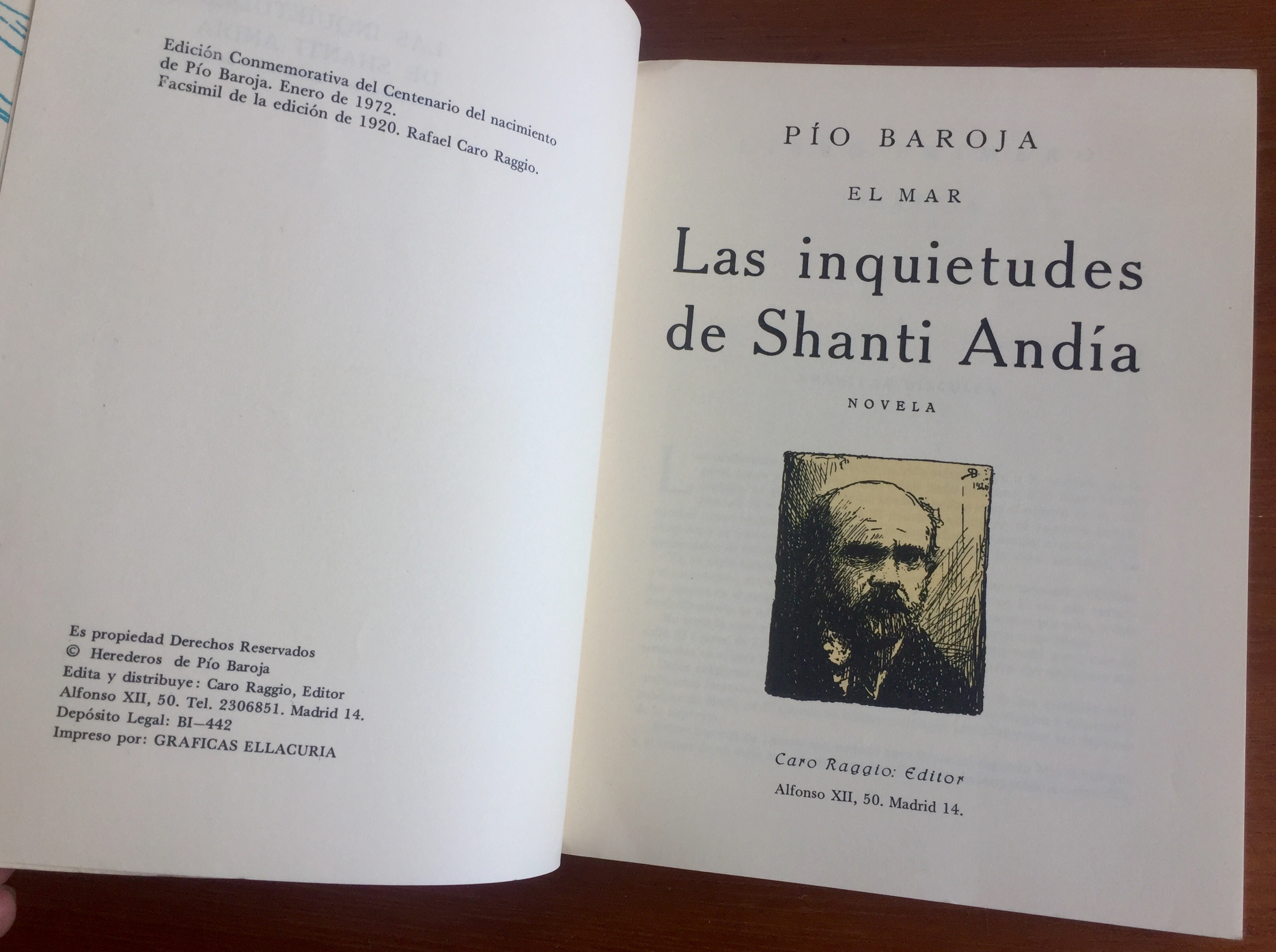 Las inquietudes de Shanti Andia. Baroja