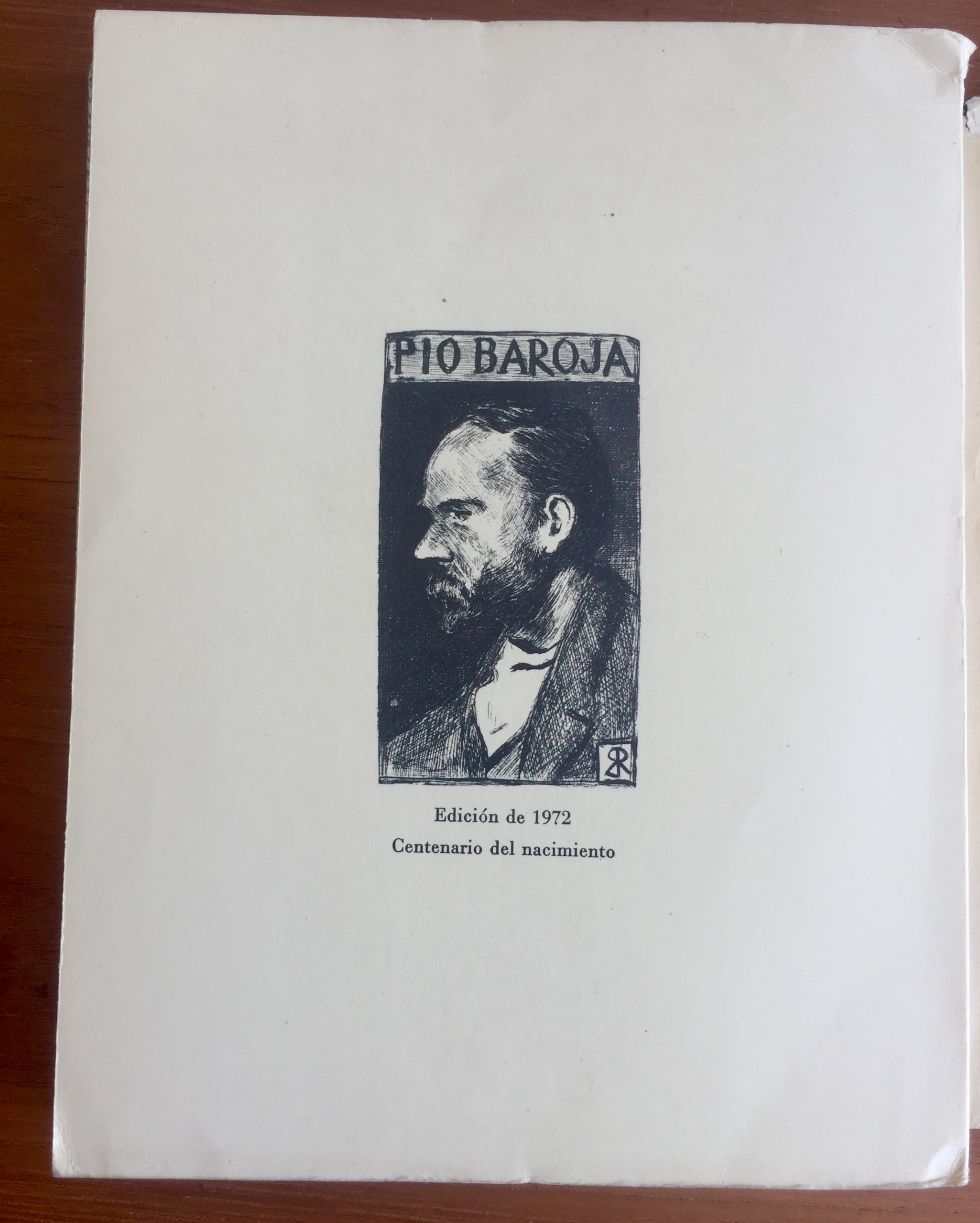 Retrato de Pío Baroja 1972