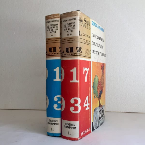 Las empresas políticas de Ortega y Gasset I y II. G. Redondo 1970