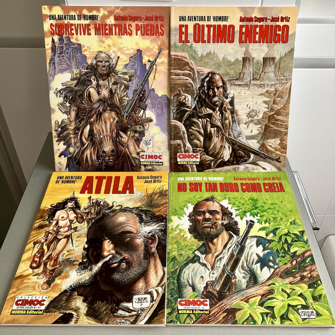 Una aventura de hombre 4 cómics. Cimoc Extra color. Norma Editorial