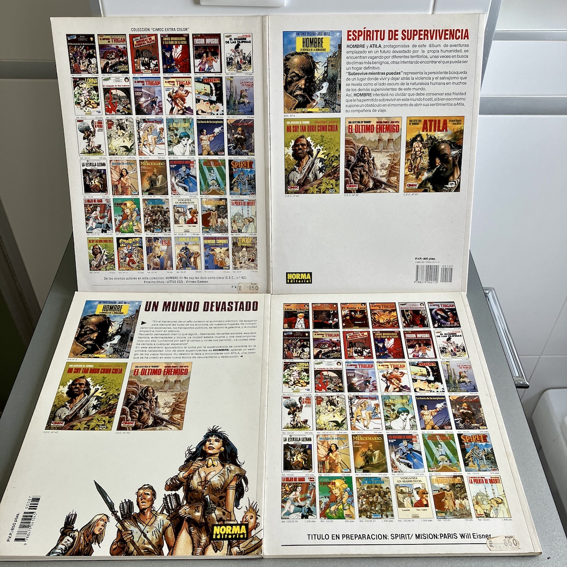 Una aventura de hombre. 4 cómics