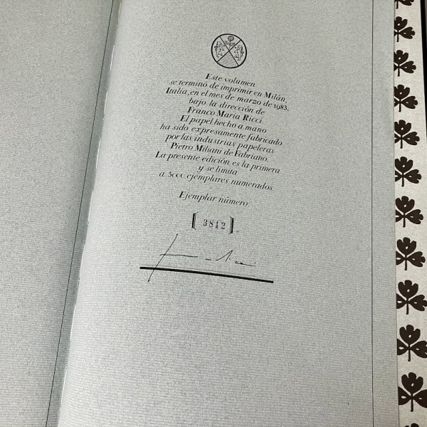 Beato de Liébana FMR Franco Maria Ricci, Umberto Eco. Numerado y firmado