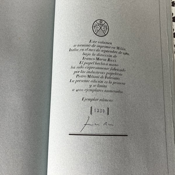 El Congreso del Mundo - Franco Maria Ricci (FMR) – J.L. Borges