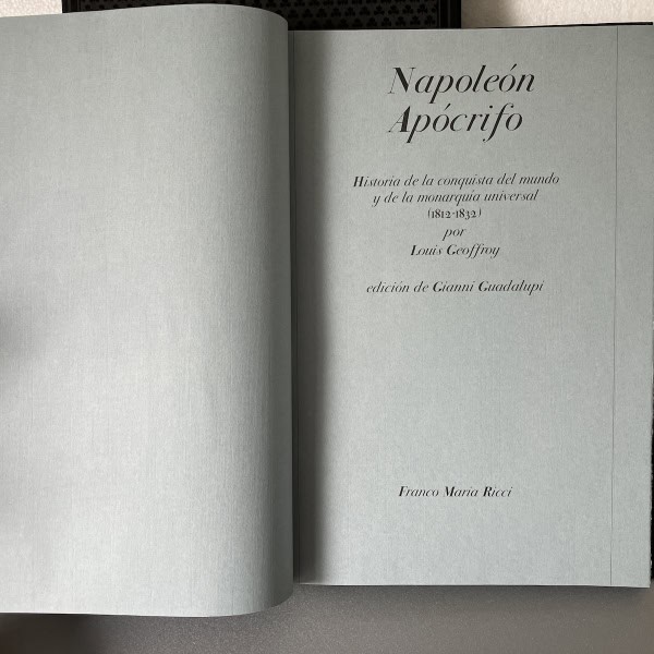 Napoleón Apócrifo, editado por Franco Maria Ricci