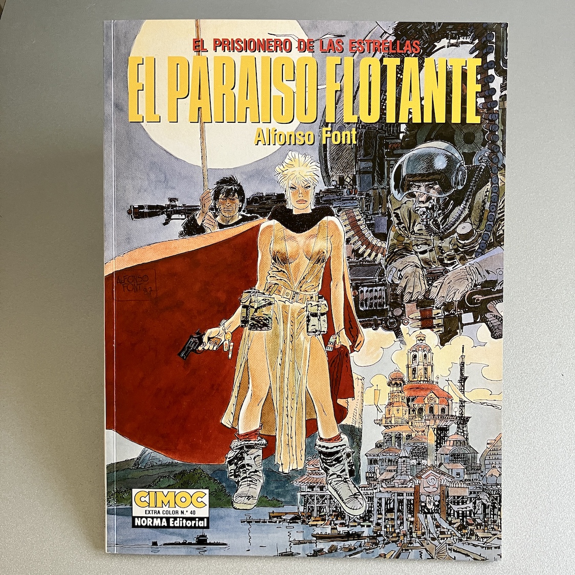 El paraíso flotante, Alfonso Font. Cimoc Extra Color N° 40. Norma Editorial