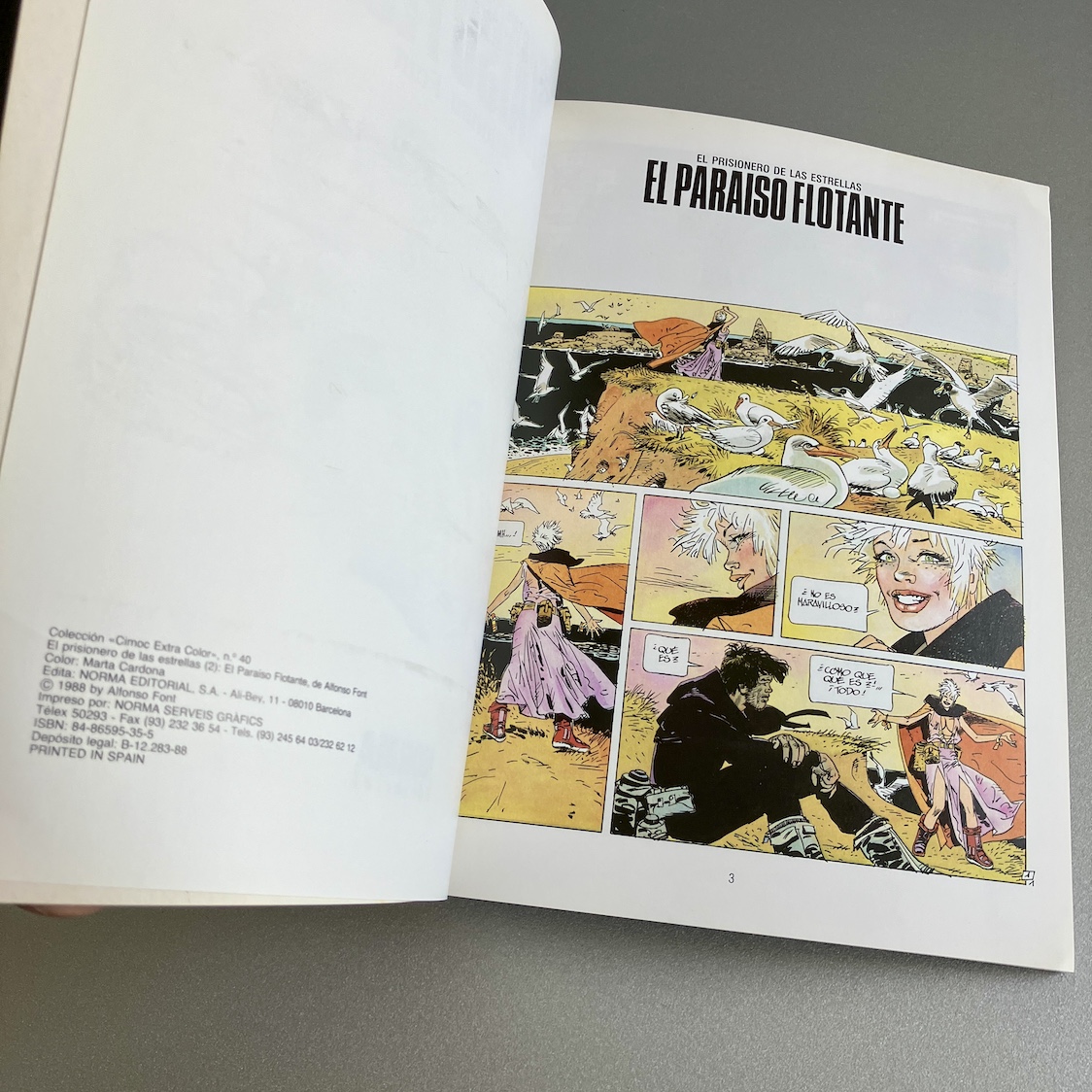 El paraíso flotante, Alfonso Font. Cimoc Extra Color 40