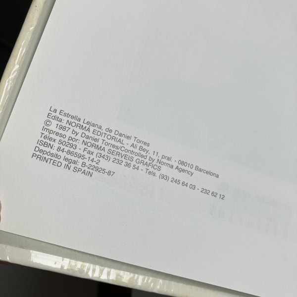 La estrella lejana, Albumes de Cairo 13. Daniel Torres. Norma 1987