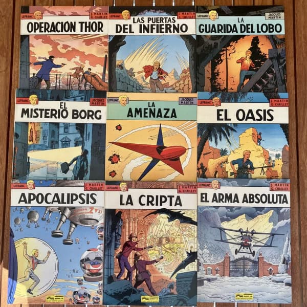 Lefranc – Jacques Martin / Gilles Chaillet | Lote 9 tomos | Ediciones Junior (Grijalbo)