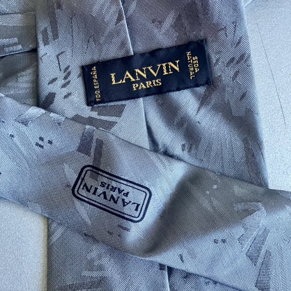 Corbata de seda Lanvin Vintage 