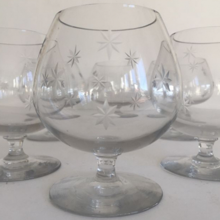 Copa brandy Tallada vintage