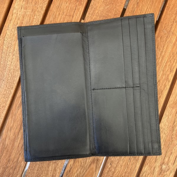 Porsche Design Tarjetero Billetero de piel negro Vintage