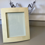 Marco de madera lacada vintage blanco