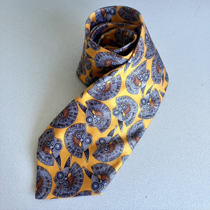 Corbata vintage Lanvin Paris de seda natural Años 90