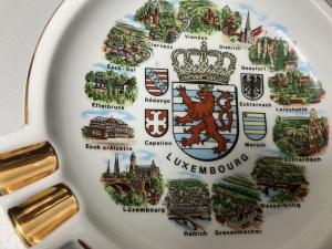 Cenicero de colección porcelana alemana Luxemburgo