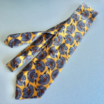 Corbata vintage Lanvin de seda natural Años 90