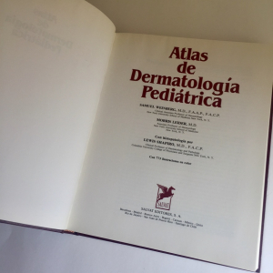 Título Atlas de Dermatología Pediátrica, Samuel Weinberg 1981